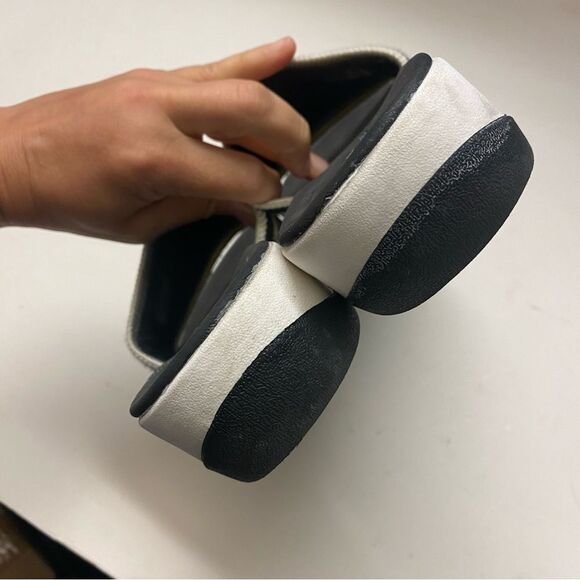 Clarks cloudsteppers comfort slip on sandals slides Arla Hollis Black stretchy 9 - Picture 6 of 11